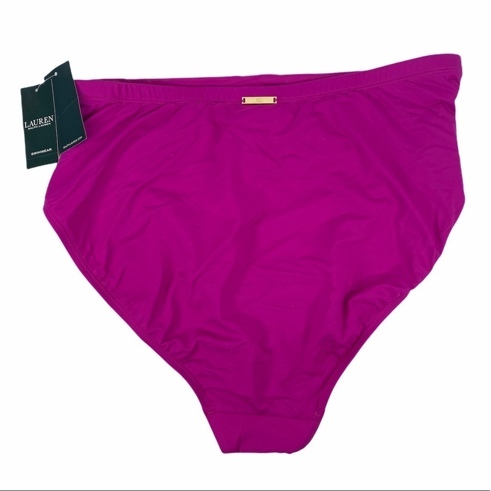 LAUREN Ralph Lauren Shirred Bikini Swimsuit Bottom